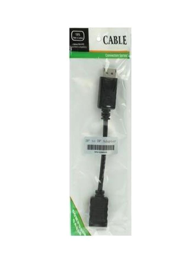 Display Port Male To Female Display Port Cable Black  - Image 3