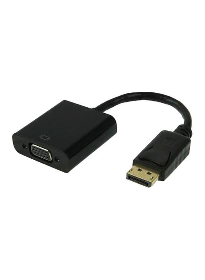 DisplayPort To VGA Adapter Black  - Image 1