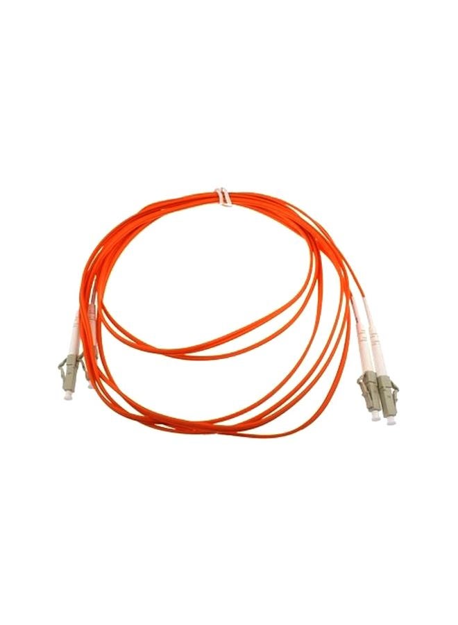 Dual-Core Multi Mode Fiber Optic Jumper Orange/Grey - Image 1