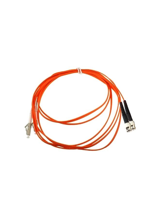 Dual-Core Multi Mode Fiber Optic Jumper Orange/Grey/Black - Image 1