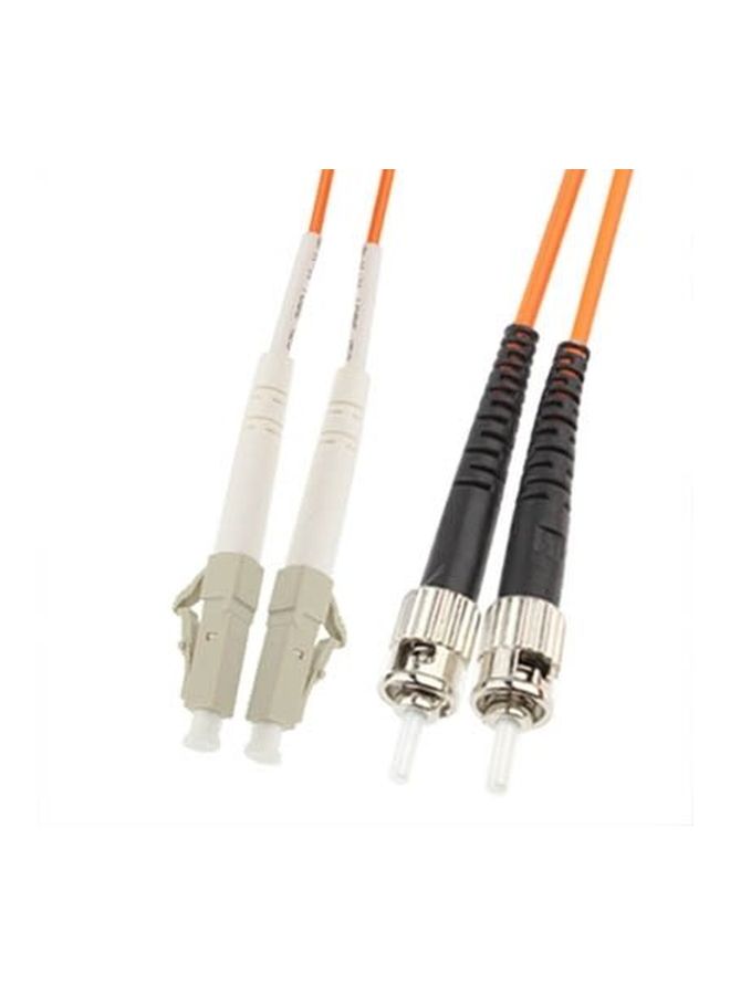 Dual-Core Multi Mode Fiber Optic Jumper Orange/Grey/Black - Image 2