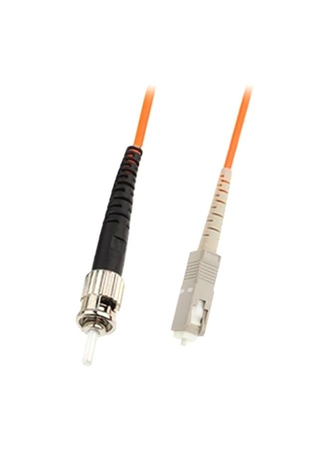 Single-Core Multi Mode Fiber Optic Jumper Orange/Grey/Black