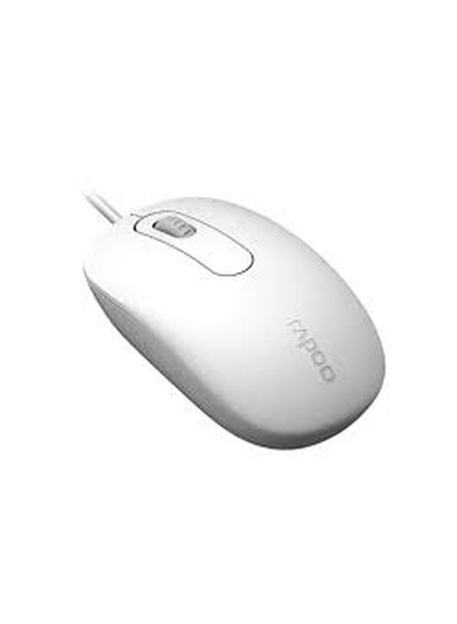 رابو ماوس سلكي طراز N100 أبيض - Image 2