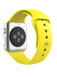 Silicone Replacement Band For Apple iWatch Series 3/2/1 Yellow