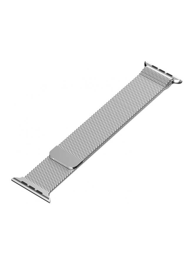 Stainless Steel Replacement Band For Apple Watch Series 3/2/1 Silver - Image 3