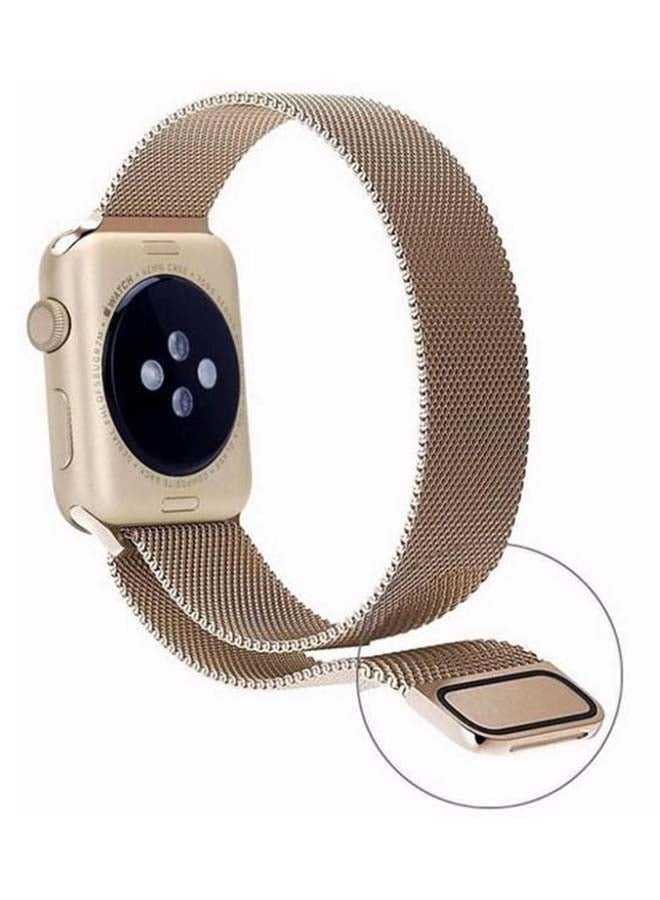 Generic - Stainless Steel Replacement Band For Apple Watch Series 3/2/1 Gold - Image 1
