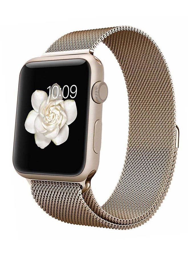 Generic - Stainless Steel Replacement Band For Apple Watch Series 3/2/1 Gold - Image 1