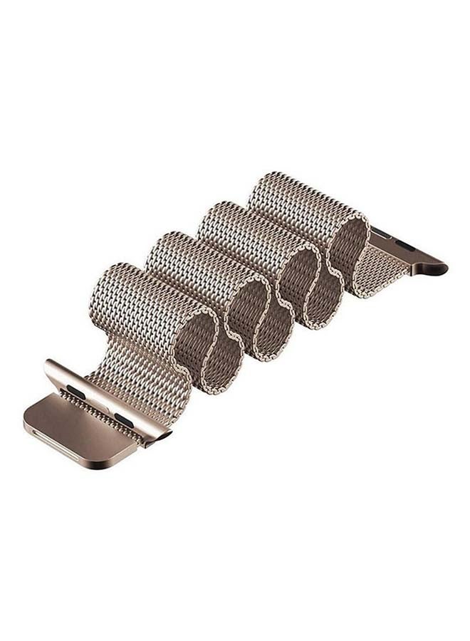 Generic - Stainless Steel Replacement Band For Apple Watch Series 3/2/1 Gold - Image 1