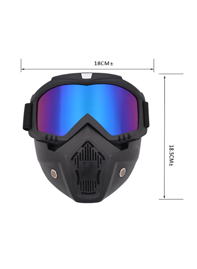 Generic - Motorcycle Helmet Protective Face Mask Shield - Image 1