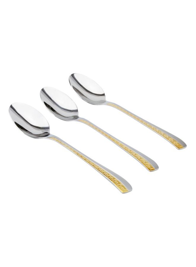 Berger 3-Piece Dinner Spoon Set Silver/Gold