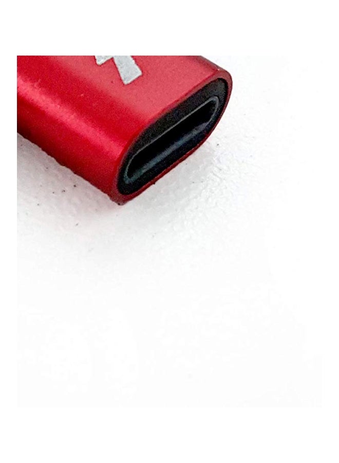 GO-DES 2-In-1 Lightning Earphone And Charger Connector With Pouch Red/Black/Silver - Image 2