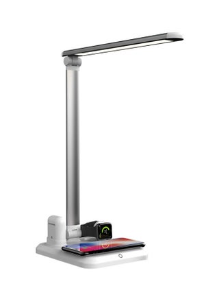 4-In-1 Wireless Charging With Desk Lamp For Apple iWatch/iPhone/AirPods White/Silver - v1567429745/N29372722A_1