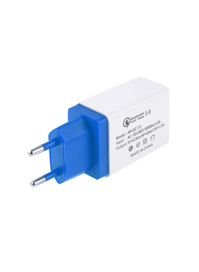 ماركة غير محددة محول شحن USB أزرق وأبيض  - Image 2