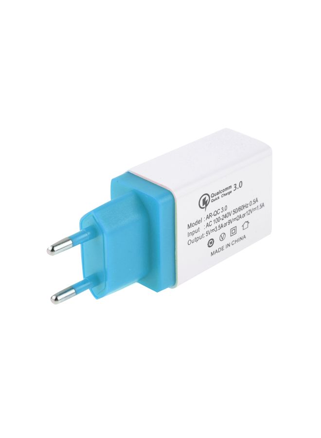 ماركة غير محددة محول شحن USB أزرق سماوي/أبيض  - Image 2