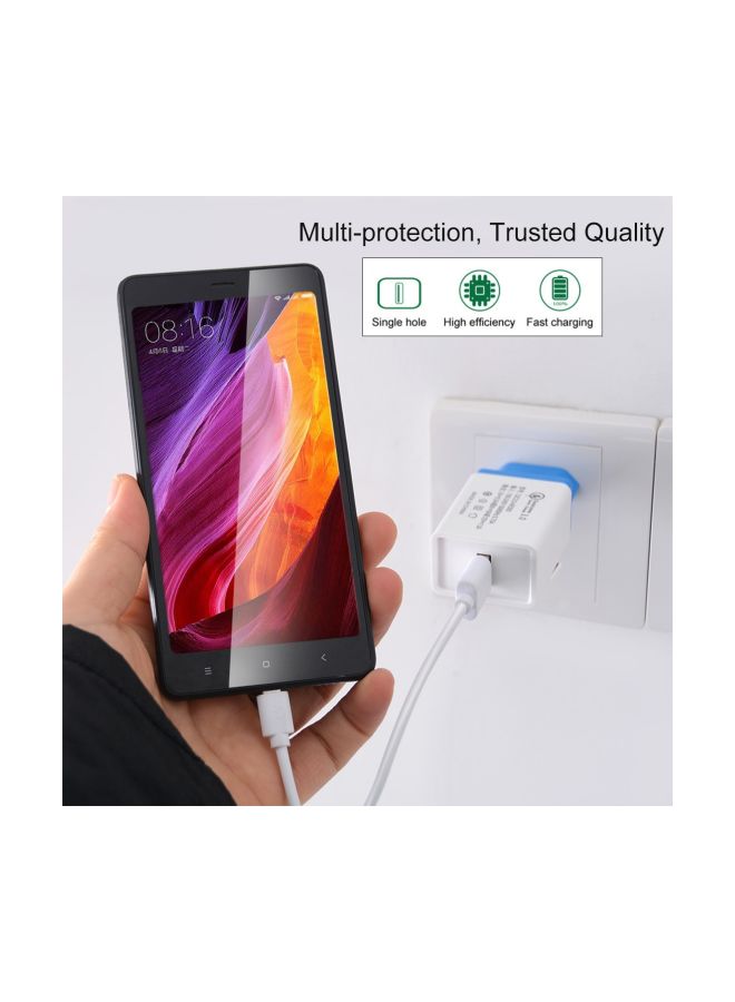 ماركة غير محددة محول شحن USB أزرق سماوي/أبيض  - Image 5
