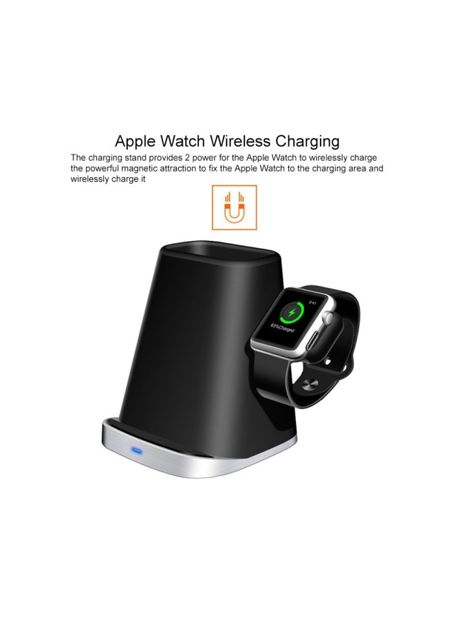 Generic - Wireless Charger For Apple iPhone/iWatch/AirPods Black - Image 1