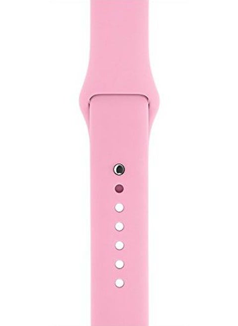 Silicone Replacement Band For Apple Watch Pink