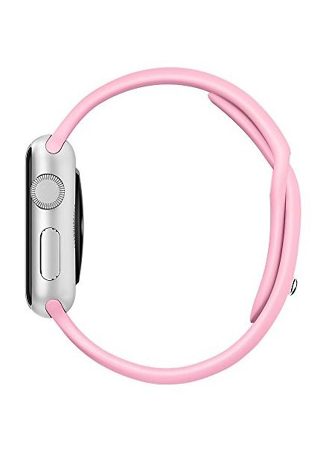 Generic - Silicone Replacement Band For Apple Watch Pink - Image 1