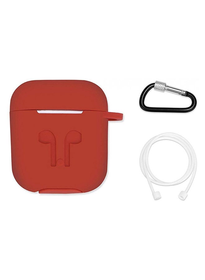 Generic - Protective Carring Case For Apple AirPods Red - Image 1