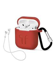 Generic Protective Carring Case For Apple AirPods Red  - Image 2
