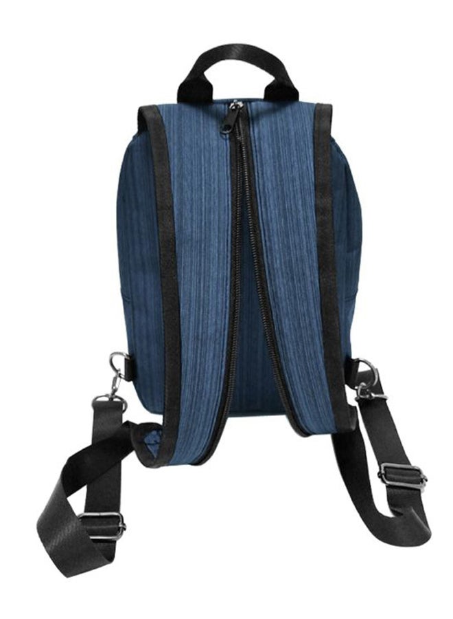 HAWEEL Water-Proof Solar Panel Powered Backpack With USB Charging Port Blue/Black  - Image 2