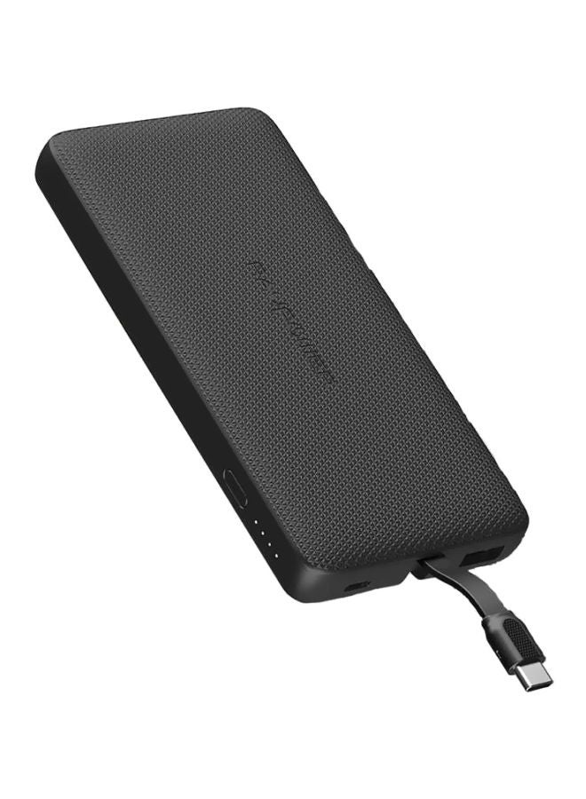 راف باور باور بنك محمول مع كابل Type-C 10000.0 mAh أسود - Image 1