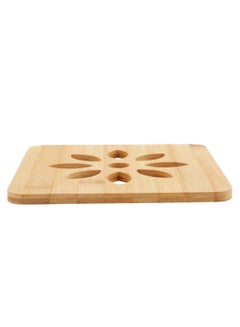 Bamboo Square Trivet Beige 15 x 15cm