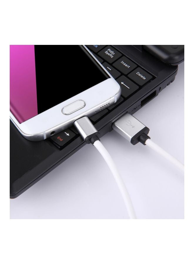 Micro USB Data Sync Charging Cable White - Image 5