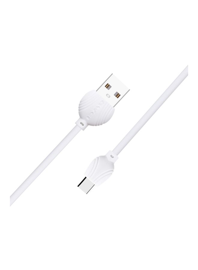 Awei 2-In-1 Type-C Charging Cable White - Image 2