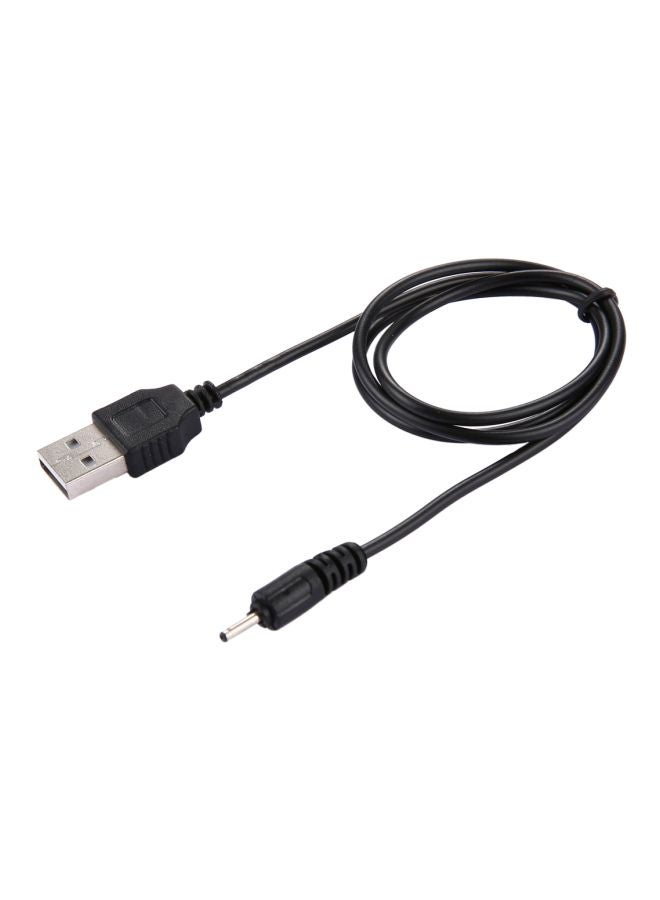 كابل شحن من USB إلى DC 2.0 ملليمتراً أسود - Image 2