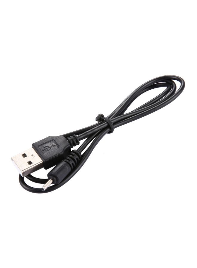 كابل شحن من USB إلى DC 2.0 ملليمتراً أسود - Image 3