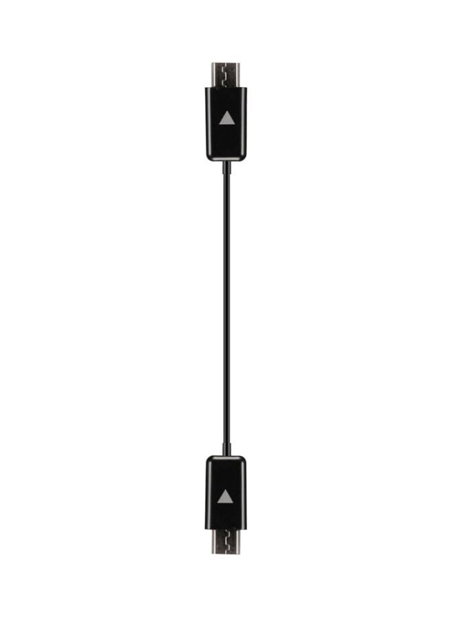 كابل مايكرو USB لمشاركة الطاقة أسود - Image 1