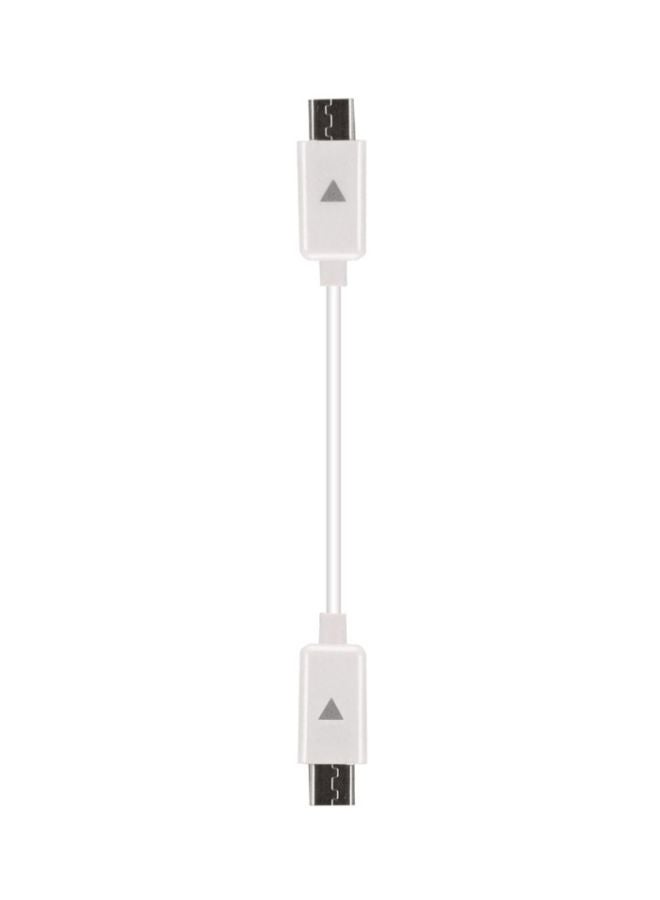 كابل مايكرو USB لمشاركة الطاقة أبيض - Image 1