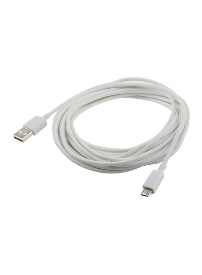 Generic - Micro USB Data Sync Charging Cable White - Image 1