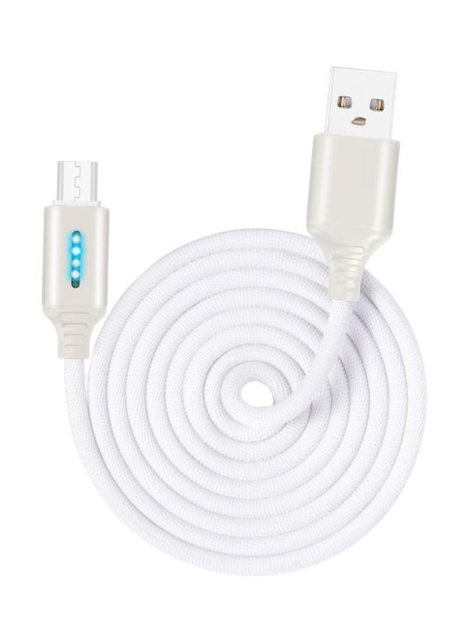 Micro USB Data Sync Charging Cable White - Image 1