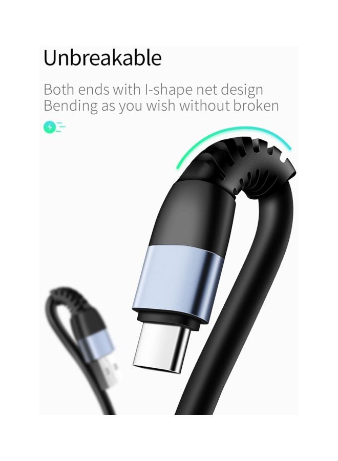 جوي روم كابل شحن ومزامنة بيانات نوع سي أسود/رمادي - Image 2