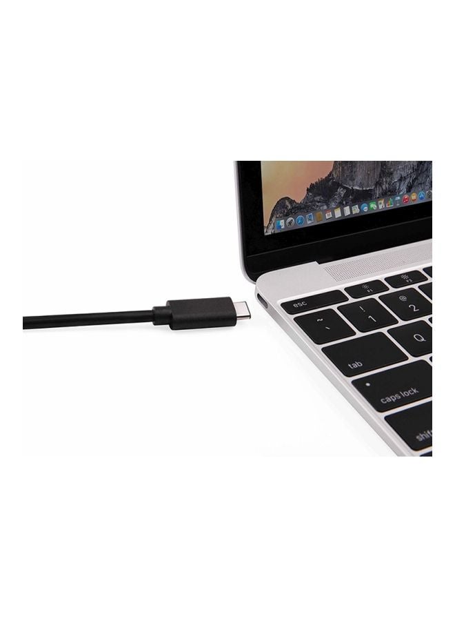 موزع بـ4 منافذ Type-C USB 3.0 أسود - Image 3