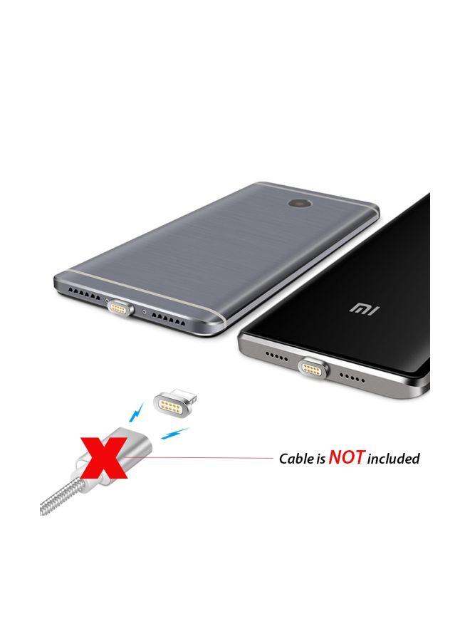 Type-C Magnetic Charging Cable Head Connecter Silver - Image 4