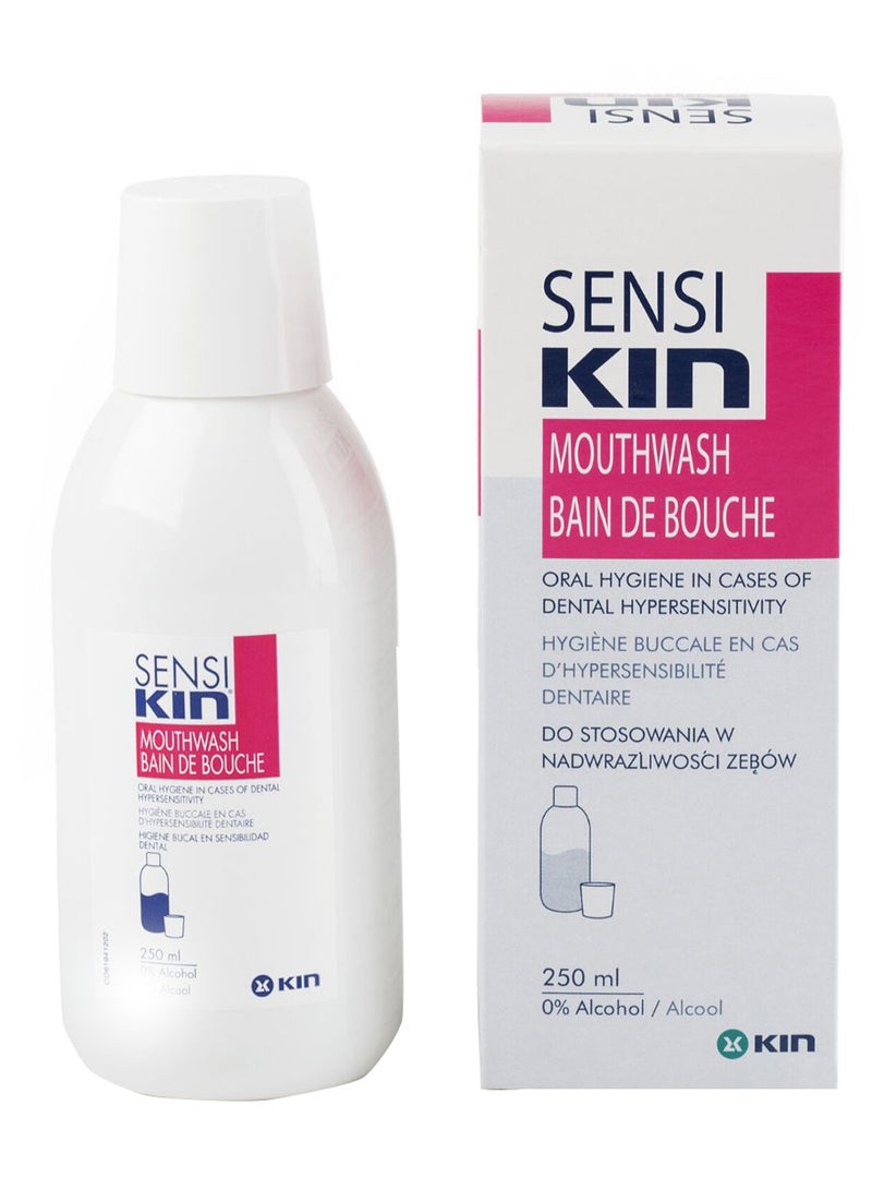 KIN Fluoride Sensitive Teeth Mouthwash 250ml