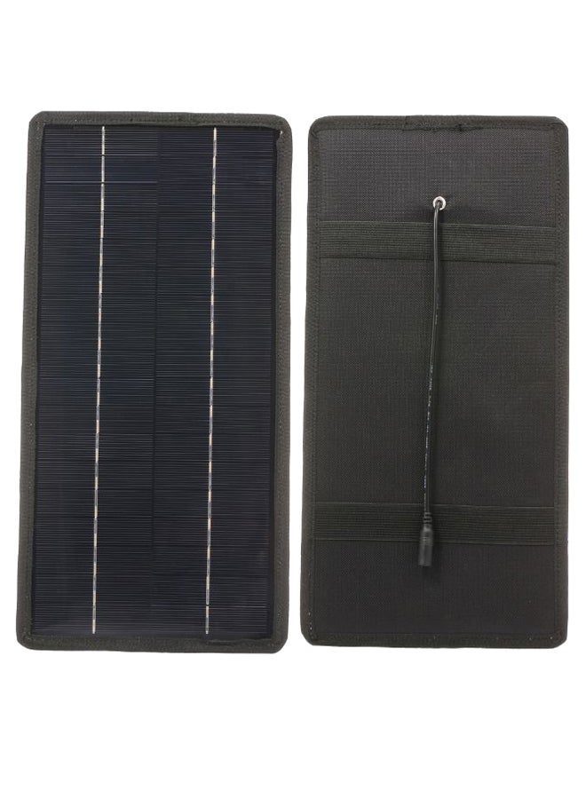 Generic Solar Panel Battery Charger Black 