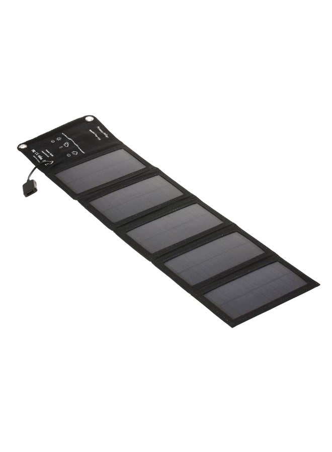 Generic Portable Solar Charger With USB Port Black 