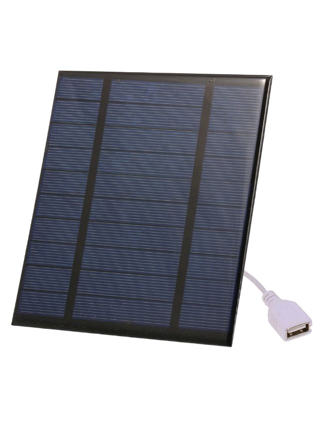 Generic Portable Solar Charger With USB Port Black/Blue/White 