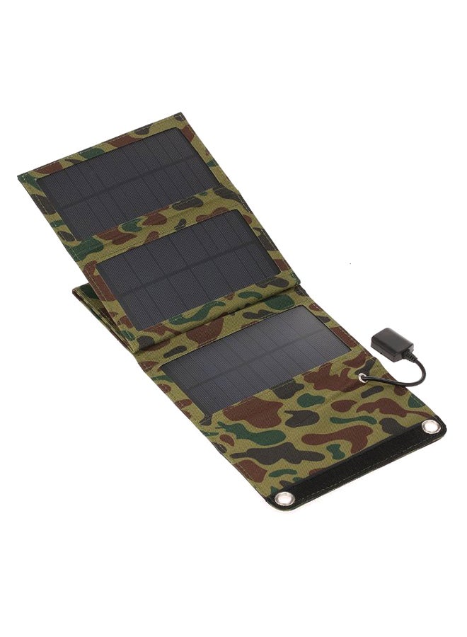 Generic Portable Solar Charger With USB Port Army Green/Grey 