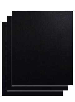 3-Piece Non-Stick Barbecue Oven Liner Set Black