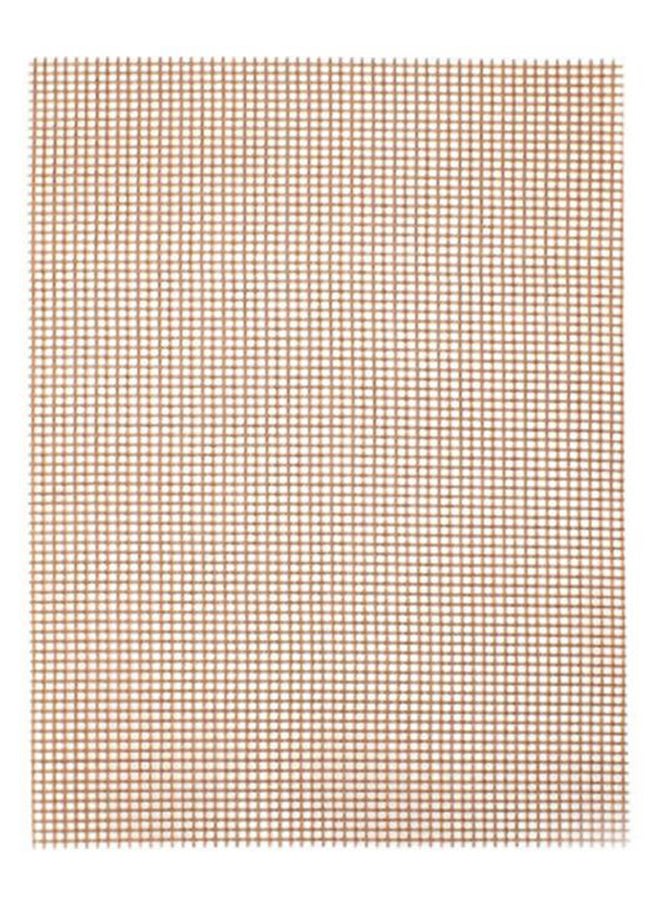 Generic 5-Piece Non-Stick Barbecue Mesh Grill Mat Set Beige  - Image 1