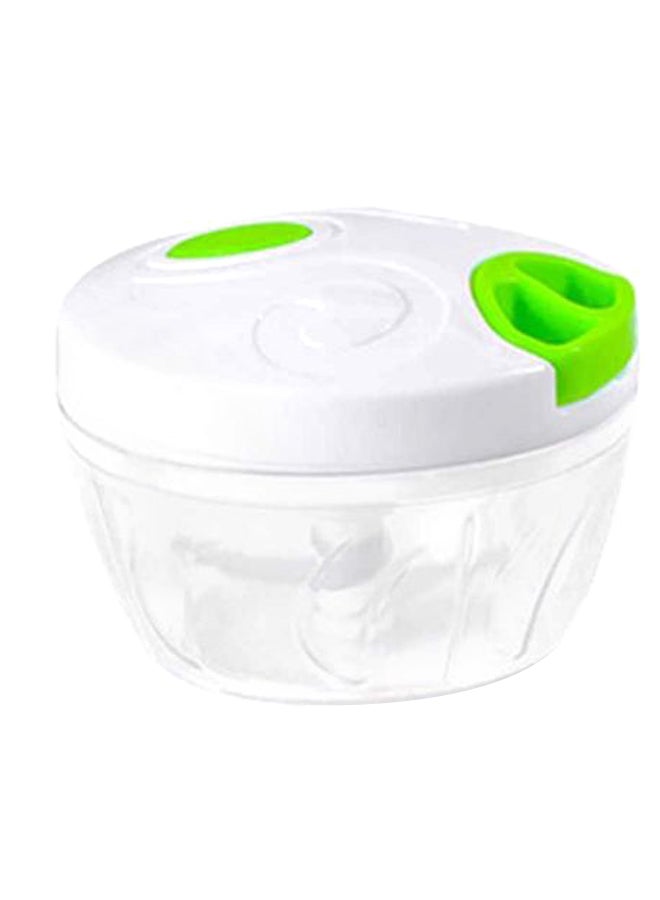 Manual Processor Fruit And Vegetable Slicer White/Green/Clear 130 x 90mm