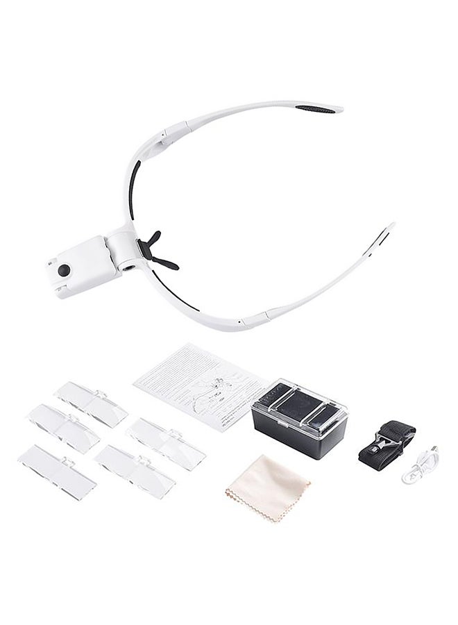 Generic 11-Piece Rechargeable 5 Lens Headset Magnifier Loupe Set