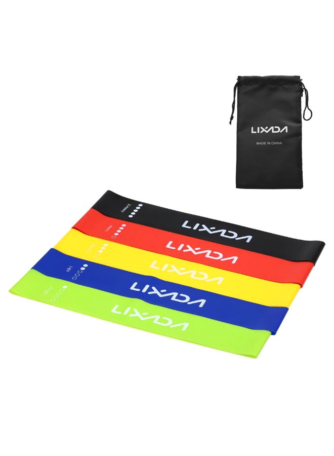 LIXADA 5-Piece Sports Exercise Resistance Loop Band Set - Image 1