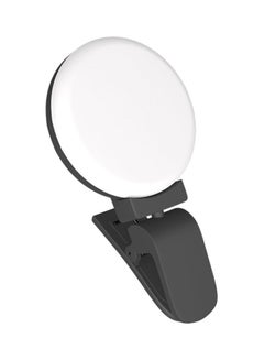 Generic LED Selfie Ring Photo Light White/Black  - Image 1