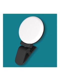 Generic LED Selfie Ring Photo Light White/Black  - Image 2